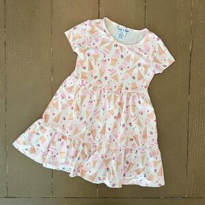 Emma & Elsa Toddler Girl Strawberry Ice Cream Fruit Summer Twirl Dress • Size 4